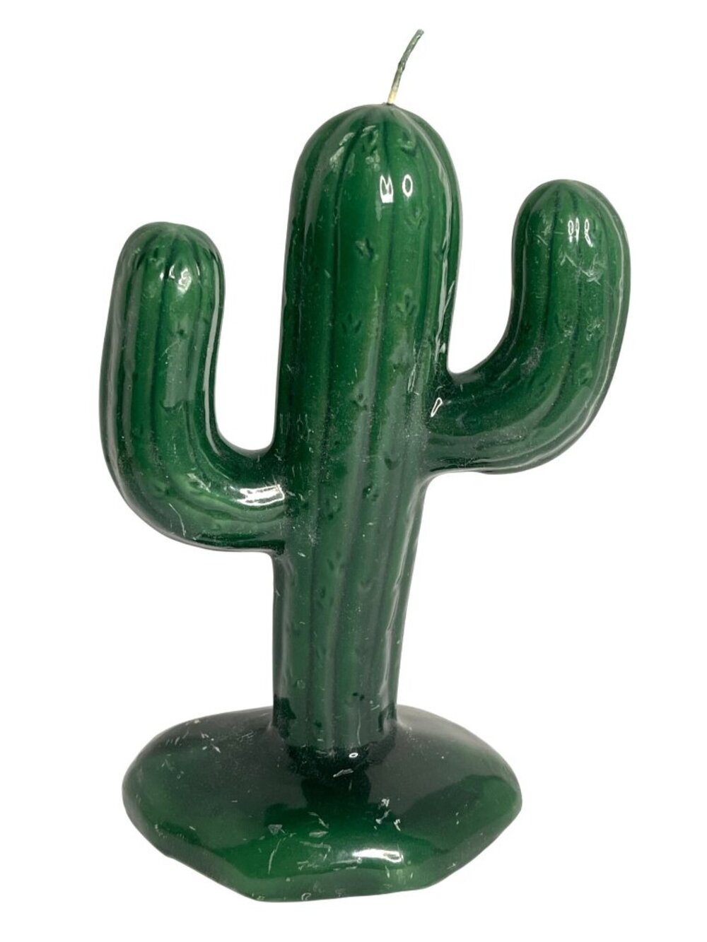 Green Cactus Candle Southwestern Desert Plant Saguaro Décor Mexico Arizona VTG